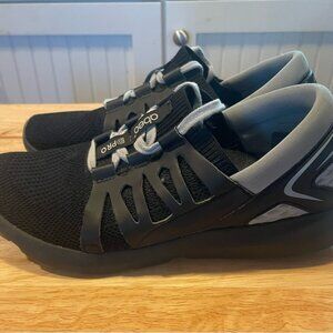 Abeo Pro Lite Womens Ellen Black Gray Sneakers Size 7.5 Lace Up Comfort